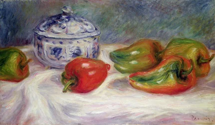 Natureza-morta com um açucareiro e pimentos vermelhos, c. 1905